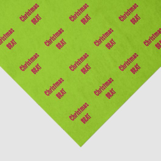 Kerstrood en Bramsgroen Tissuepapier (Detail)