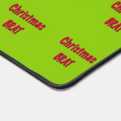 Kerstrood en brat groen bureaumat (Hoek)