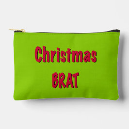 Kerstrood en brat groen etui