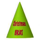 Kerstrood en brat groen feesthoedjes (Voorkant)