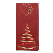 Kerstrood en gouden moderne bomen 20x20