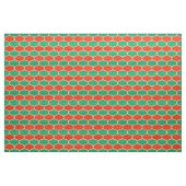 Kerstrood en groen Geometrisch Ogee Patroon Stof (Fat Quarter)