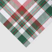 Kerstrood en groen geplakt tissuepapier (Detail)