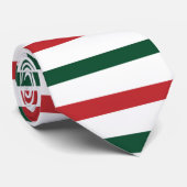 Kerstrood en groen gestreepte laptop stropdas (Opgerold)