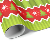 Kerstrood en groen keurmerk cadeaupapier (Rol Hoek)