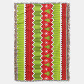 Kerstrood en groen keurmerk deken (Voorkant Verticaal)