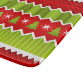 Kerstrood en groen keurmerk snijplank (Hoek)