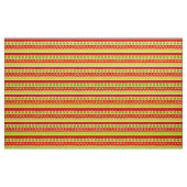 Kerstrood en groen keurmerk stof (Yard (91,4 cm))