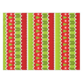 Kerstrood en groen keurmerk tafelkleed (Voorkant (Horizontaal))