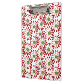 Kerstrood en groen-maanpatroon klembord (Links)