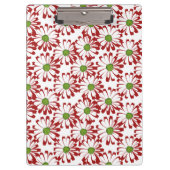 Kerstrood en groen-maanpatroon klembord (Voorkant)