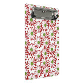 Kerstrood en groen-maanpatroon mini klembord (Schuin)