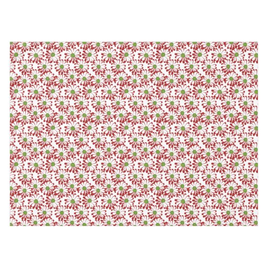 Kerstrood en groen-maanpatroon tafelkleed (Voorkant (Horizontaal))