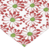 Kerstrood en groen-maanpatroon tafelkleed (Gekanteld)