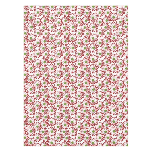 Kerstrood en groen-maanpatroon tafelkleed (Voorkant)