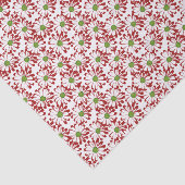 Kerstrood en groen-maanpatroon tissuepapier (Detail)