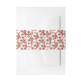 Kerstrood en groen-maanpatroon uitnodigingen wikkel (Voorkant Voorbeeld)