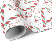 Kerstrood en groen snoeprietpapier cadeaupapier (Rol Hoek)