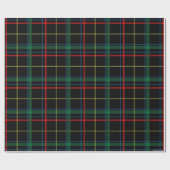 Kerstrood en groen Tartan Cadeaupapier (Vlak)