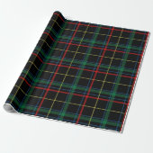 Kerstrood en groen Tartan Cadeaupapier (Uitgerold)