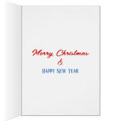 Kerstrood en wit Prettige feestdagen ik (Binnen (Rechts))