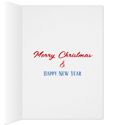 Kerstrood en wit Prettige feestdagen ik (Binnen (Rechts))