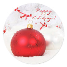 Kerstrood en wit Prettige feestdagen