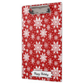 Kerstrood en wit Snowflake naadloos patroon Klembord (Links)