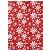 Kerstrood en wit Snowflake naadloos patroon Klembord (Achterkant)