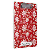 Kerstrood en wit Snowflake naadloos patroon Klembord (Rechts)