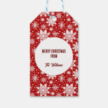 Kerstrood en wit Snowflakes patroon