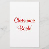 Kerstrood en witte Prettige feestdagen VIII brochu Flyer (Achterkant)