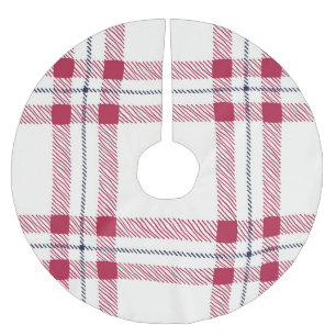 Kerstrood en zwart gekleed landgoed kerstboom rok