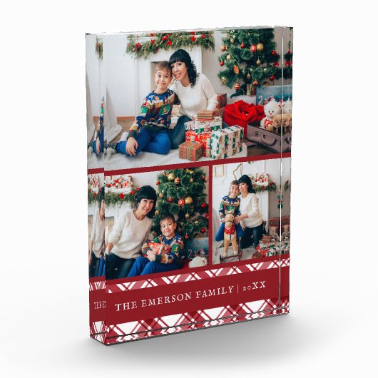 Kerstrood Fotoblokken (Links)