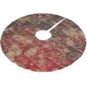 Kerstrood goud kerstboom rok (Gekanteld)