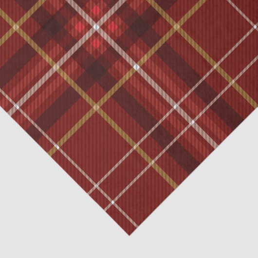 Kerstrood goudpatroon tissuepapier (Detail)