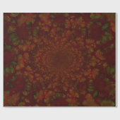 Kerstrood groen feestdag Floral elegant design Cadeaupapier (Vlak)