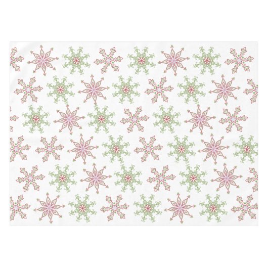 kerstrood groen feesttekenteken tafelkleed (Voorkant (Horizontaal))