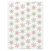 kerstrood groen feesttekenteken tafelkleed (Voorkant)