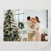 Kerstrood - groen, middelbaar, met reserveband, fo folie feestdagenkaart (Achterkant)