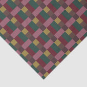 Kerstrood groen roze bruin kleurenblok tissuepapier (Detail)