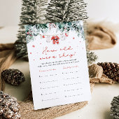 Kerstrood Kerstman Baby shower hoe oud waren ze Kaart