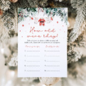 Kerstrood Kerstman Baby shower hoe oud waren ze Kaart