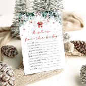 Kerstrood Kerstman wenst voor Baby advies spel Kaart