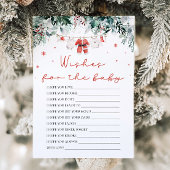 Kerstrood Kerstman wenst voor Baby advies spel Kaart