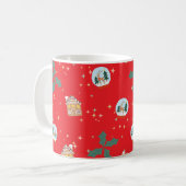 Kerstrood Koffiemok (Voorkant links)