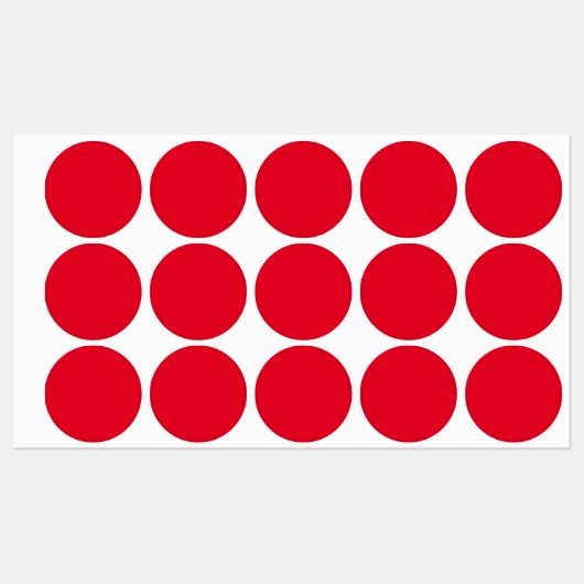 Kerstrood Labels (Vel)