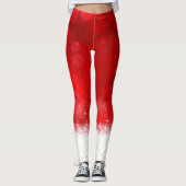 Kerstrood Leggings (Voorkant)