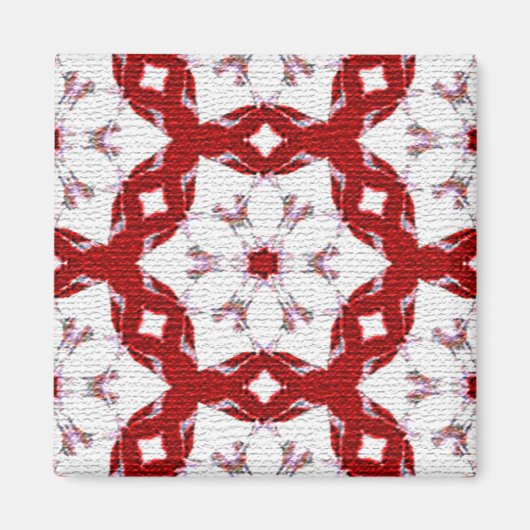 Kerstrood Magneet (Voorkant)