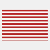 Kerstrood met witte streep inpakpapier vel (Voorkant)